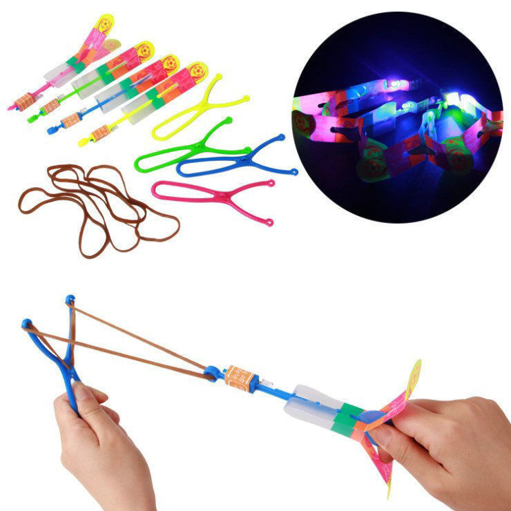 Luminous Slingshot Toy Wholesale Luminous Slingshot Rocket Volume Express Push Scan Code Gift Small Toy Wholesale Student Prize