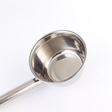 不锈钢特厚加长柄水勺水瓢打汤勺水舀水壳商用厨房大号汤勺粥勺子