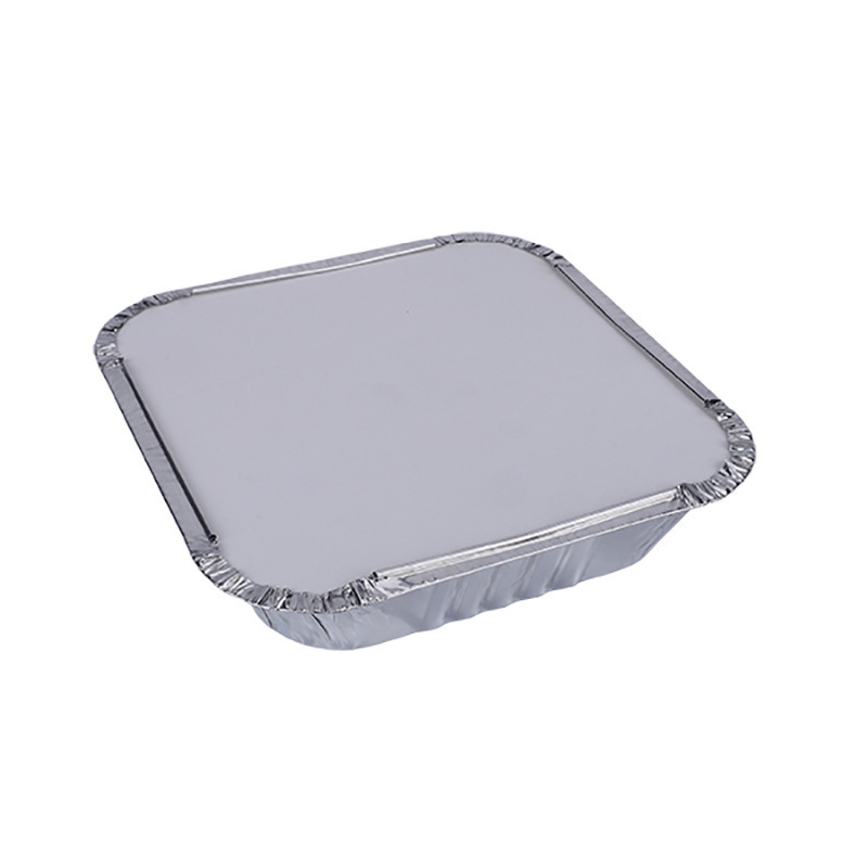 加厚型锡纸盒子一次性正方形铝箔餐盒外卖打包商用盒 540ml