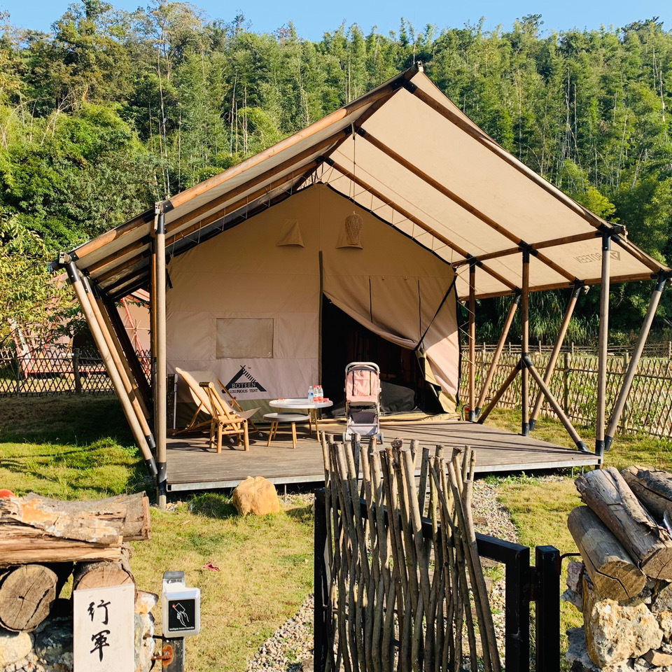 帐篷酒店户外露营野营帐篷防雨民宿热销景区规划设计一体名宿帐篷