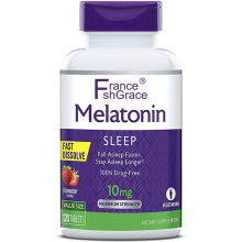 跨境供应 褪黑激素Melatonin 胶囊120粒片剂 可换标签