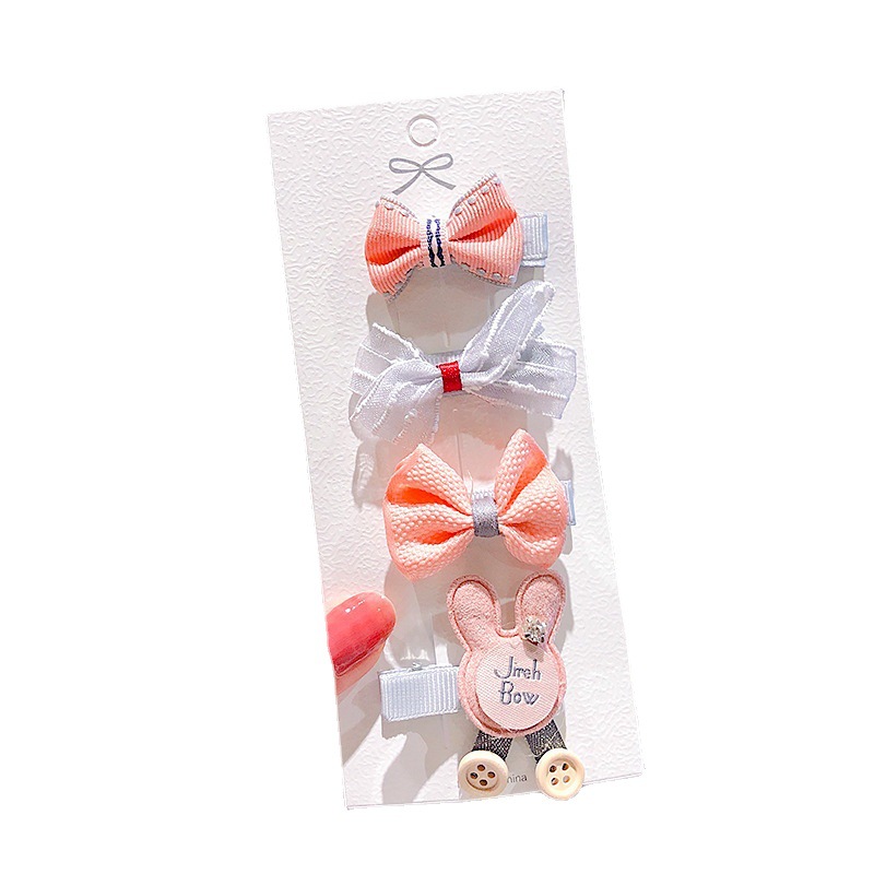 New Baby Hair Accessories Bang Clip Girl's Hairpin Headdress Clip Korean Style Pink Suit Children's Ornaments Barrettes