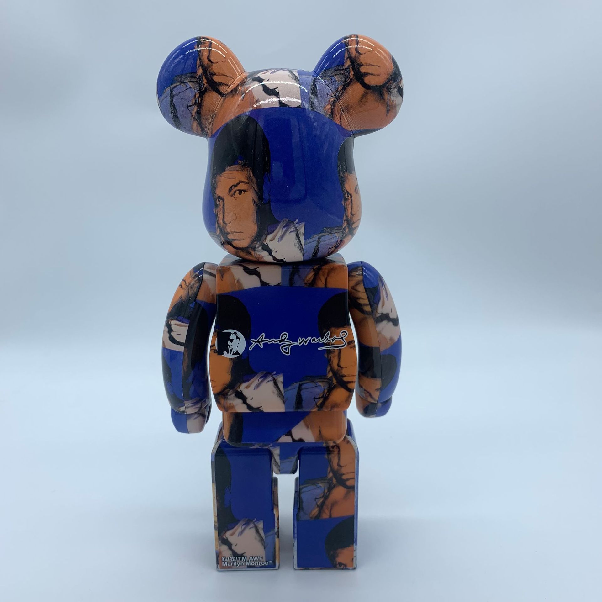 bearbrick 400%andy warhol拳王 阿里亚克力盒摆件潮流玩具公仔