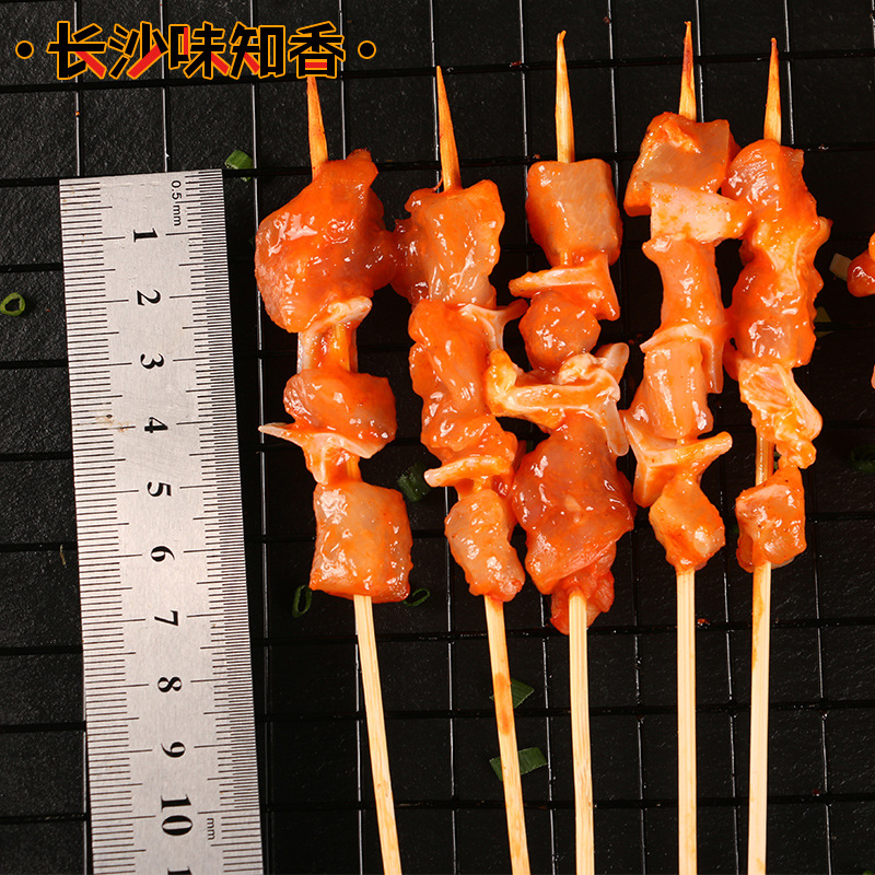 骨肉相连小串100串夜市油炸商用半成品烧烤食材鸡肉串连心脆软骨