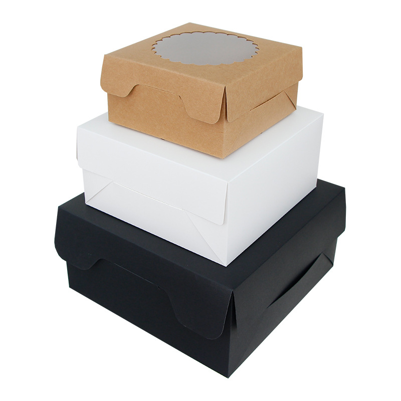 现货厂家直供简约甜点蛋糕盒蛋糕纸盒礼盒烘焙包装盒小蛋糕盒
