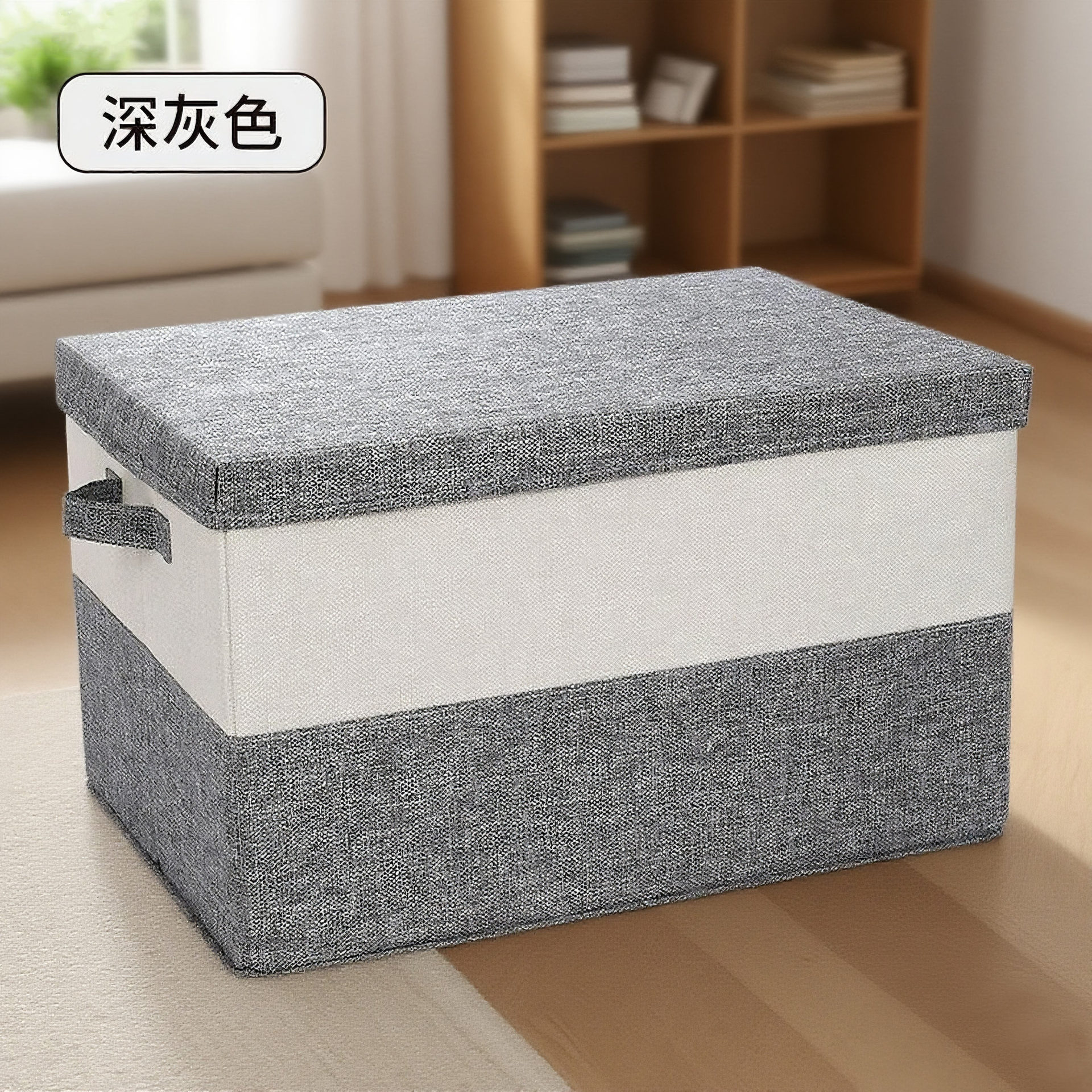 跨境热销收纳箱卧室家用衣服裤子玩具整理储物箱可折叠衣柜百纳箱