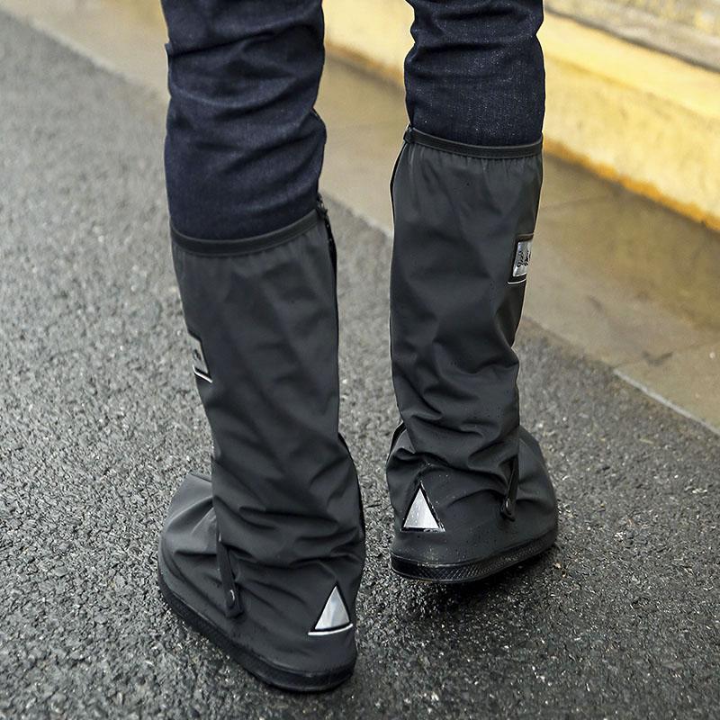 高筒防水防雨鞋套男女雨靴防滑户外防水鞋套外卖骑行鞋加厚骑手