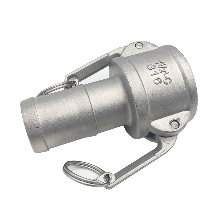 304不锈钢快速接头c型卡扣式皮管软管快装水管水泵板把式快速接头