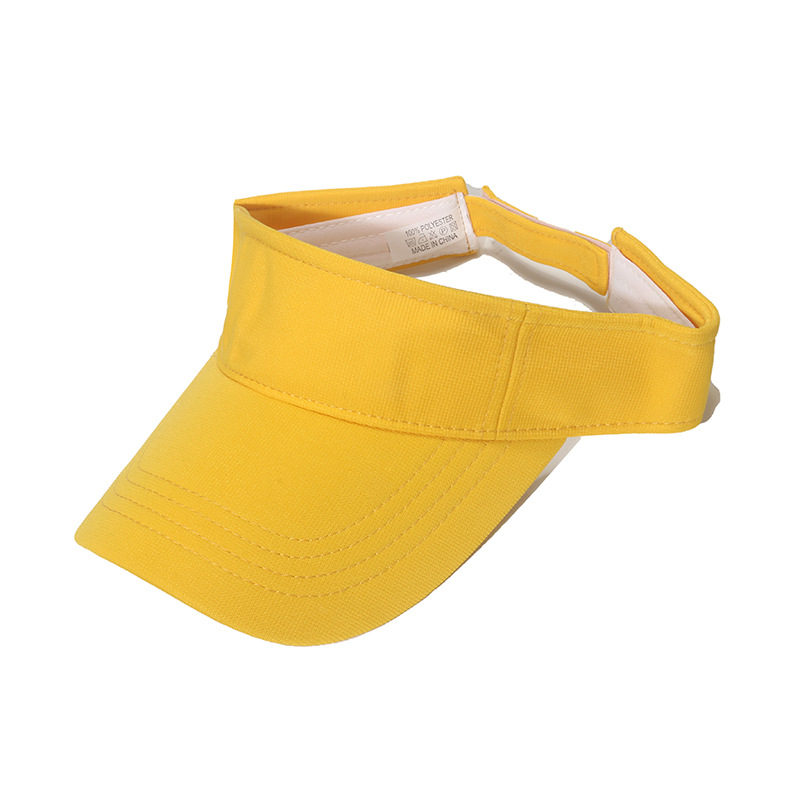 Korean Style Women's Solid Color Visor Cap Sports Running Peaked Cap Summer No Top Outdoor Sun Protection Sun Hat