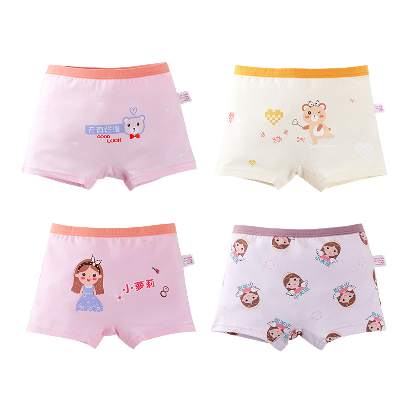 Girls' Underwear Pure Cotton Boxer Summer Baby Girl Children Teens Babies Children Baby Cotton Girl Boxer Shorts Not Clip Butt