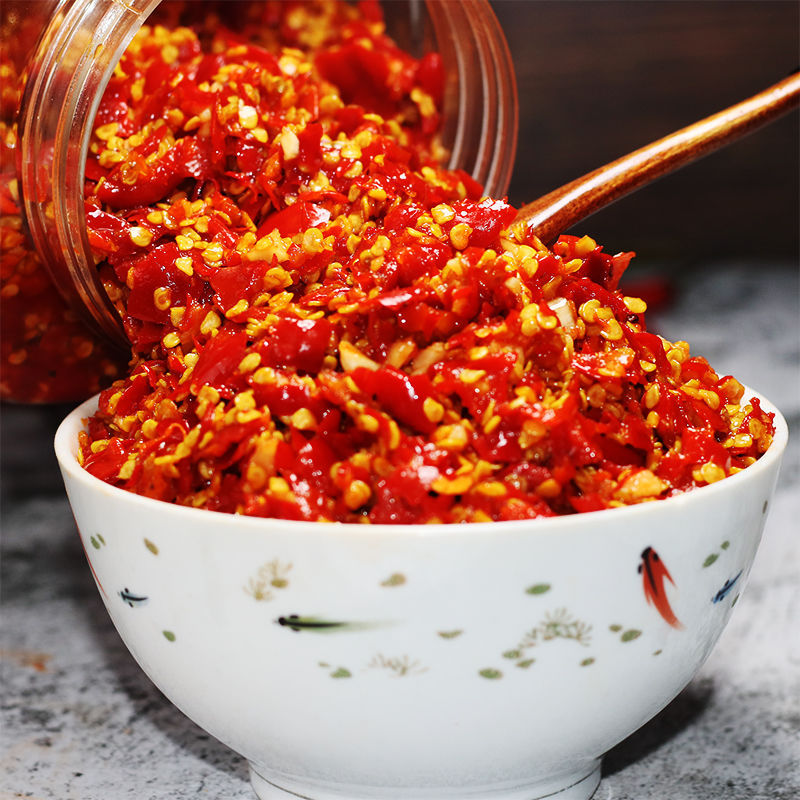 贵州特产蒜蓉剁椒姜蒜糟辣椒剁椒鱼头酸辣椒酱农家炒菜调料散装批
