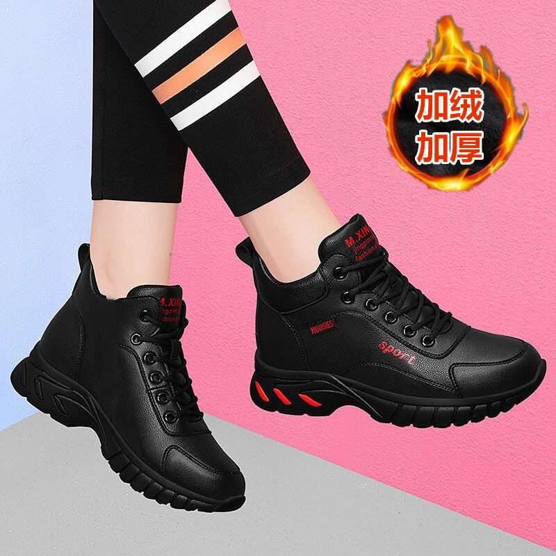 Women's Shoes 2023 Winter New Korean Style Versatile Casual Shoes Non-Slip Soft Sole Warm Shoes One Piece Dropshipping Cotton-Padded Shoes with Velvet