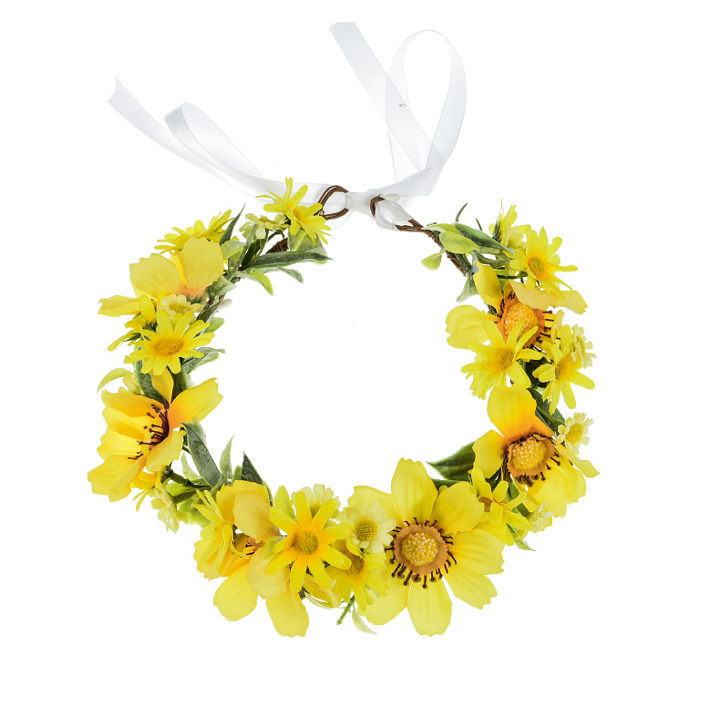 小清新仿真波斯菊花环森系小雏菊花朵发饰新娘头饰度假摄影饰品