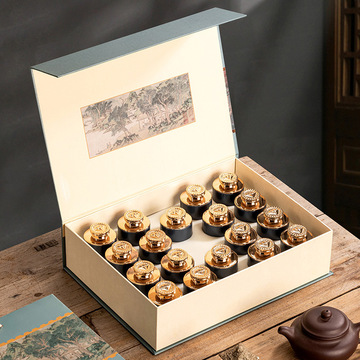 金骏眉小罐茶礼盒空盒红茶绿茶茶叶罐小罐空罐信阳毛尖包装盒批发