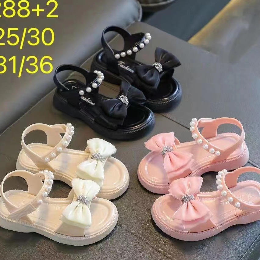 居家儿童凉鞋夏季新款甜美公主儿童中童大童凉鞋软底女童凉鞋批发