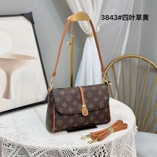 老花女包时尚百搭潮流实用妈妈包多功能单肩包斜挎包中年女士包包