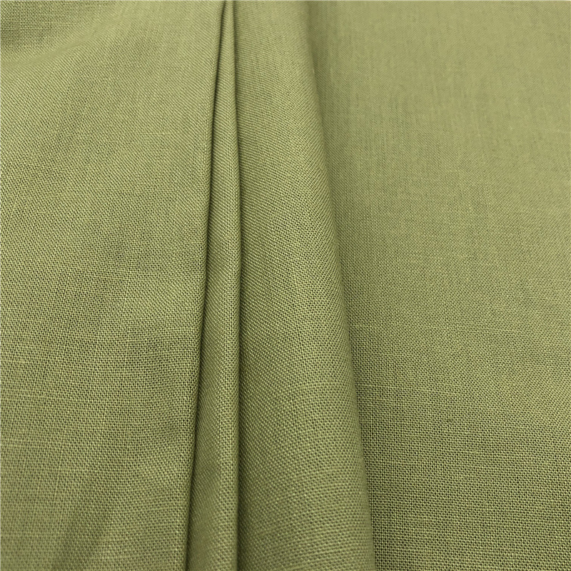 15*15亚麻黏胶平纹面料 冰丝麻粘夏季透气冰爽裤子上衣面料