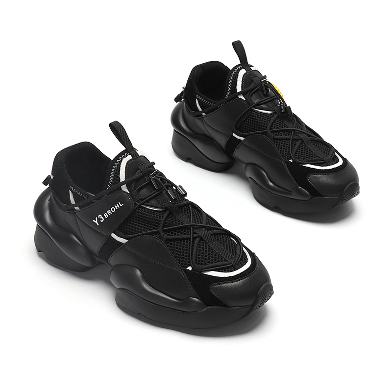 广州鞋正品夏季新款y3brohl男鞋透气飞织运动休闲鞋增高鞋子男潮