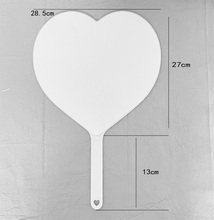 WI25纯色空白应援扇DIY爱豆应援扇材料空白白色扇子黑色扇子