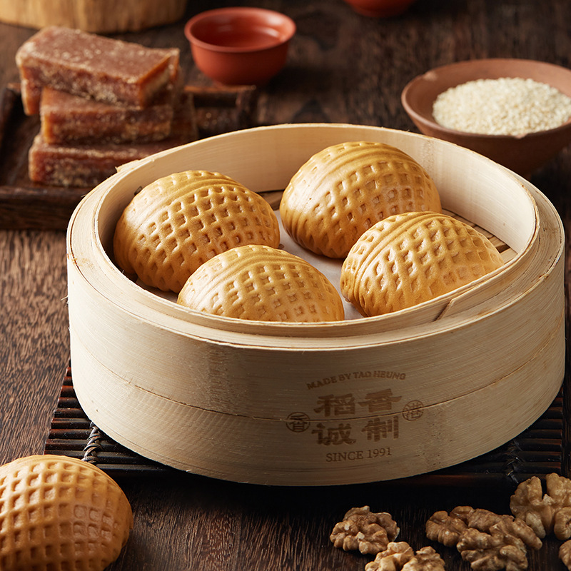 核桃包稻香万好广式早茶点心速冻健康食品营养早餐包子 零售装