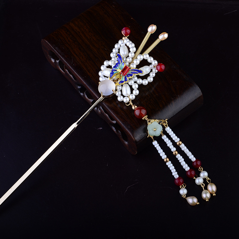 素十八s925银简约民族风仙鹤发簪个性复古飞鸟发钗孔雀头饰步摇-报价