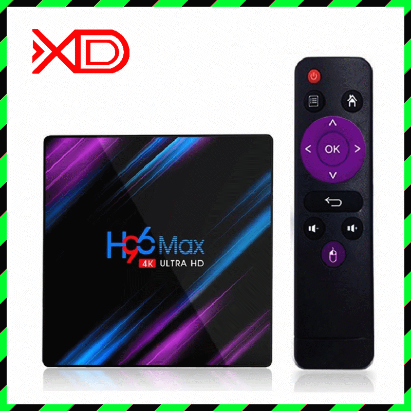 h96 max rk3318 网络机顶盒 安卓10 5g双频wifi 蓝