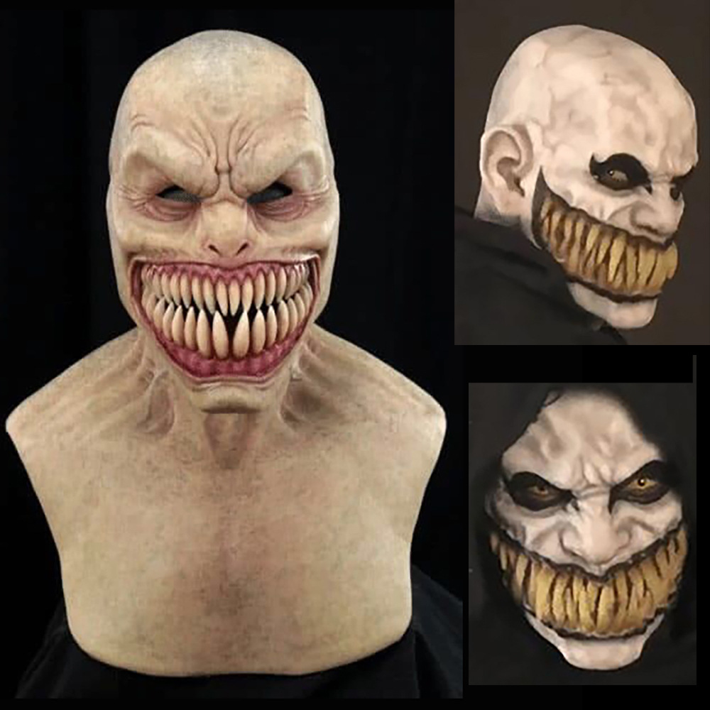 万圣节恐怖面具 复活节恶魔装扮乳胶瓦萨戈面具 影视魔鬼整蛊道具