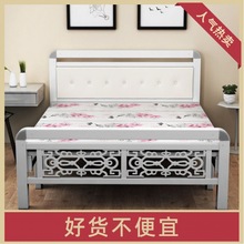 折叠床午休午睡家用单人双人铁床硬板出租房1m1.2米1.5简易经济型
