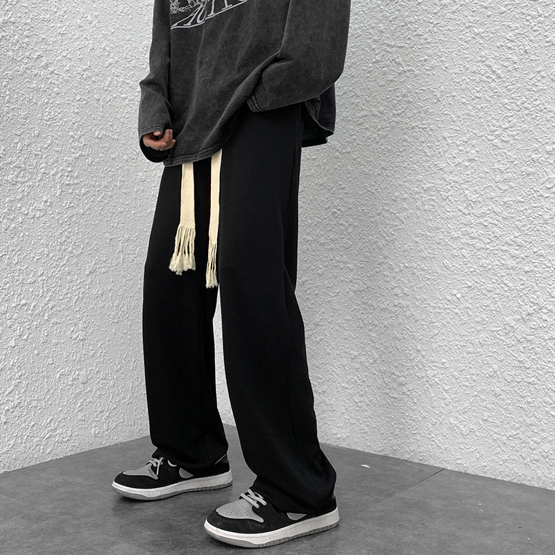 实拍2022春夏运动裤女宽松百搭束脚裤时尚哈伦休闲裤卫裤-阿里巴巴