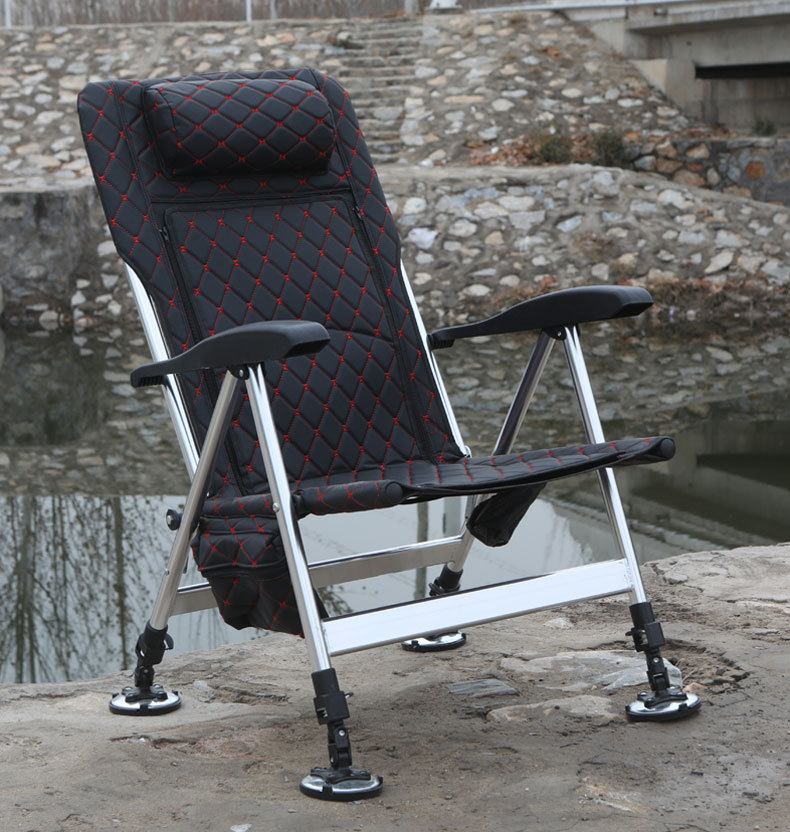 垂钓椅钓鱼椅铝合金钓椅折叠钓椅加厚躺椅靠背椅渔具垂钓用品钓椅