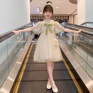 女童连衣裙夏装2024新款儿童夏季网红大童裙子夏装女孩洋气公主裙