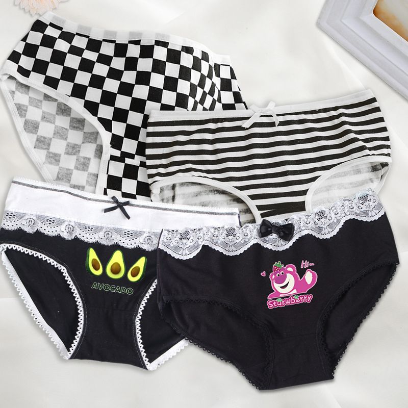 女童内裤纯棉女孩三角裤中大童学生可爱短裤少女裤衩裤头儿童内裤