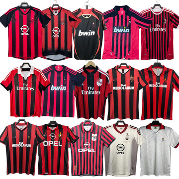 ac米兰球衣经典复古0607赛季主客场22号卡卡短袖足球服球迷版上衣