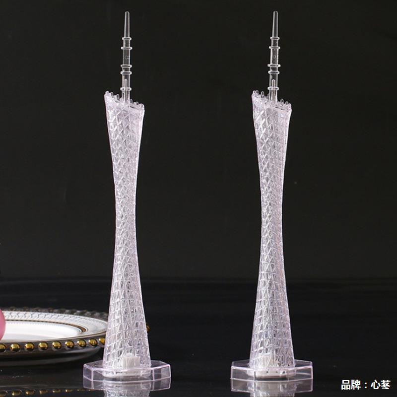 摆地摊款广州塔亮灯纪念品小蛮腰模型摆件工艺品旅游景区广场热卖