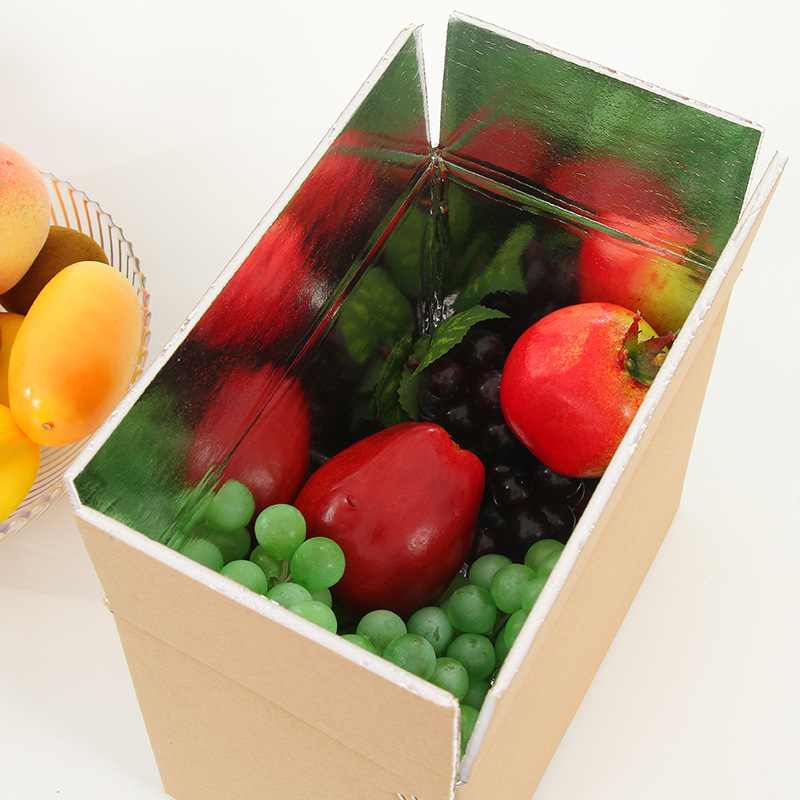 铝箔保鲜保温纸箱现货批发水果蔬菜海鲜冷肉类藏替代泡沫纸箱快递