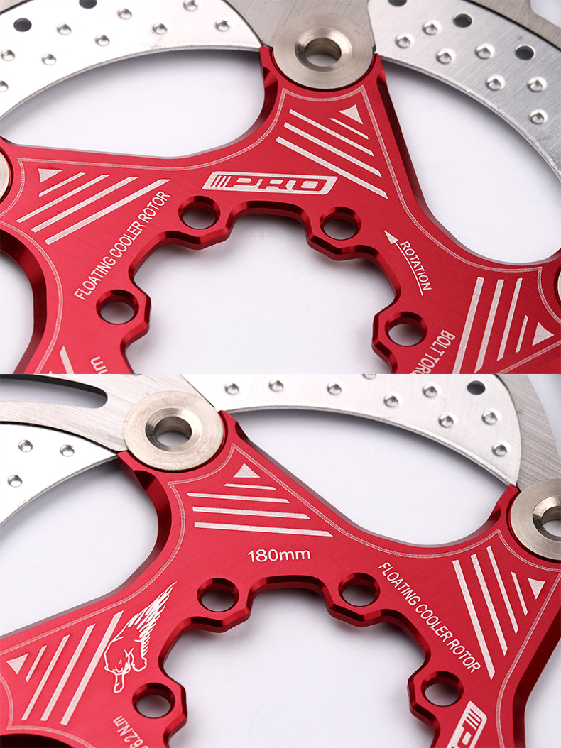 iiipro散热浮动六钉碟片180mm160mm203mm自行车山地车刹车盘跨境