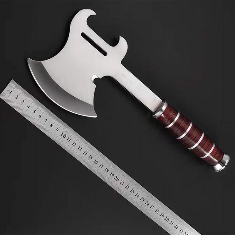 野营开山斧伐木斧子户外消防斧战斧砍树劈柴斧家用砍骨牛头斧