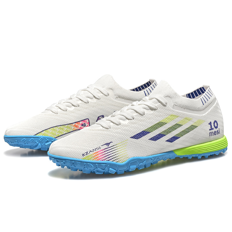 新款梅西冠军金靴莆田工艺长钉碎钉足球鞋跨境低帮足球鞋男款 图片