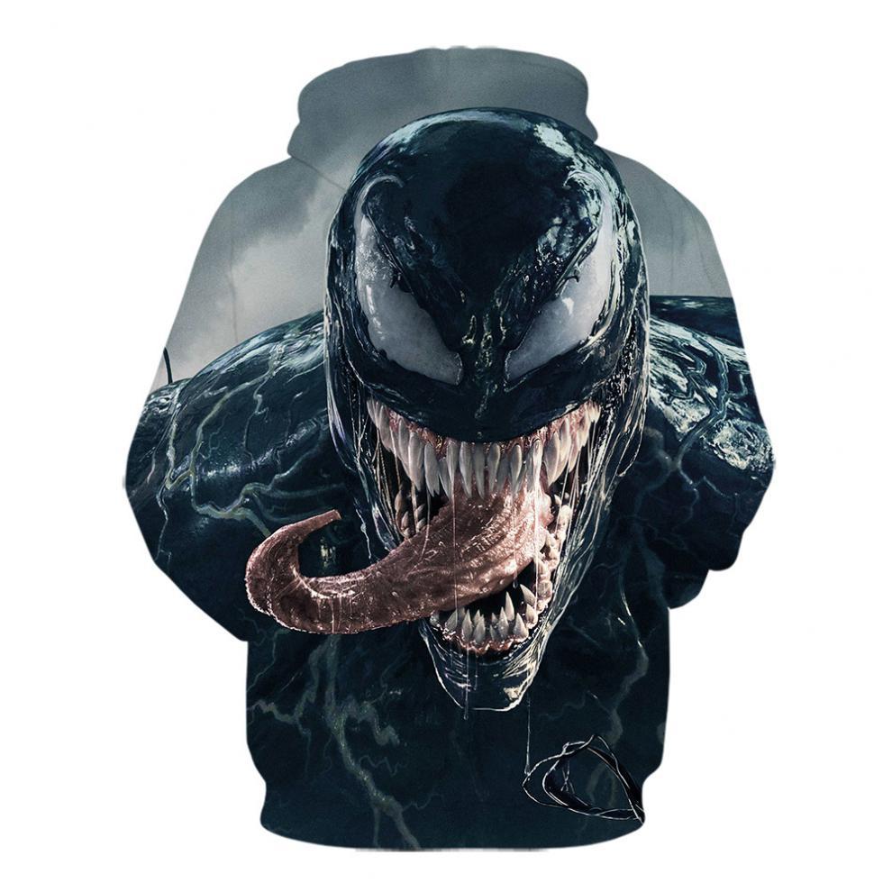 速卖通热卖新款3d数码印花连帽衫毒液卫衣时尚情侣卫衣工厂直销