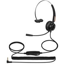 3.5插头耳机 易哈喽H500话务耳机呼叫中心耳麦头戴式耳麦
