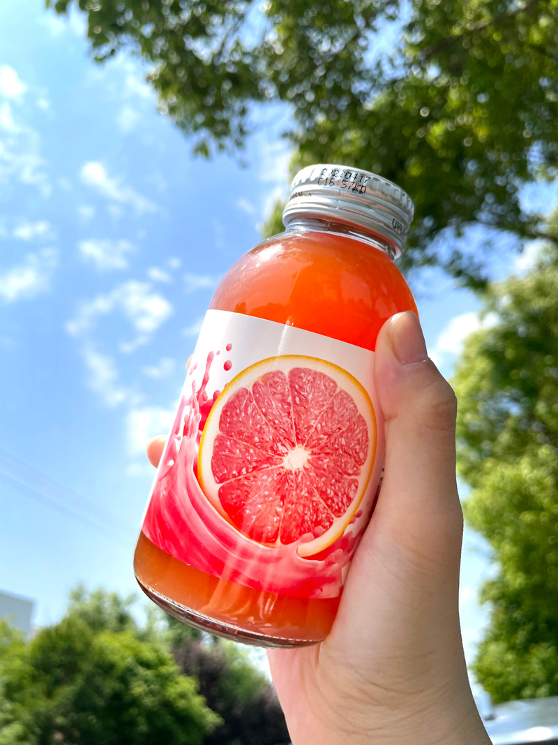【网红批发】小橙有约 网红果汁饮料265ml西柚猕猴桃红葡萄橙果蔬