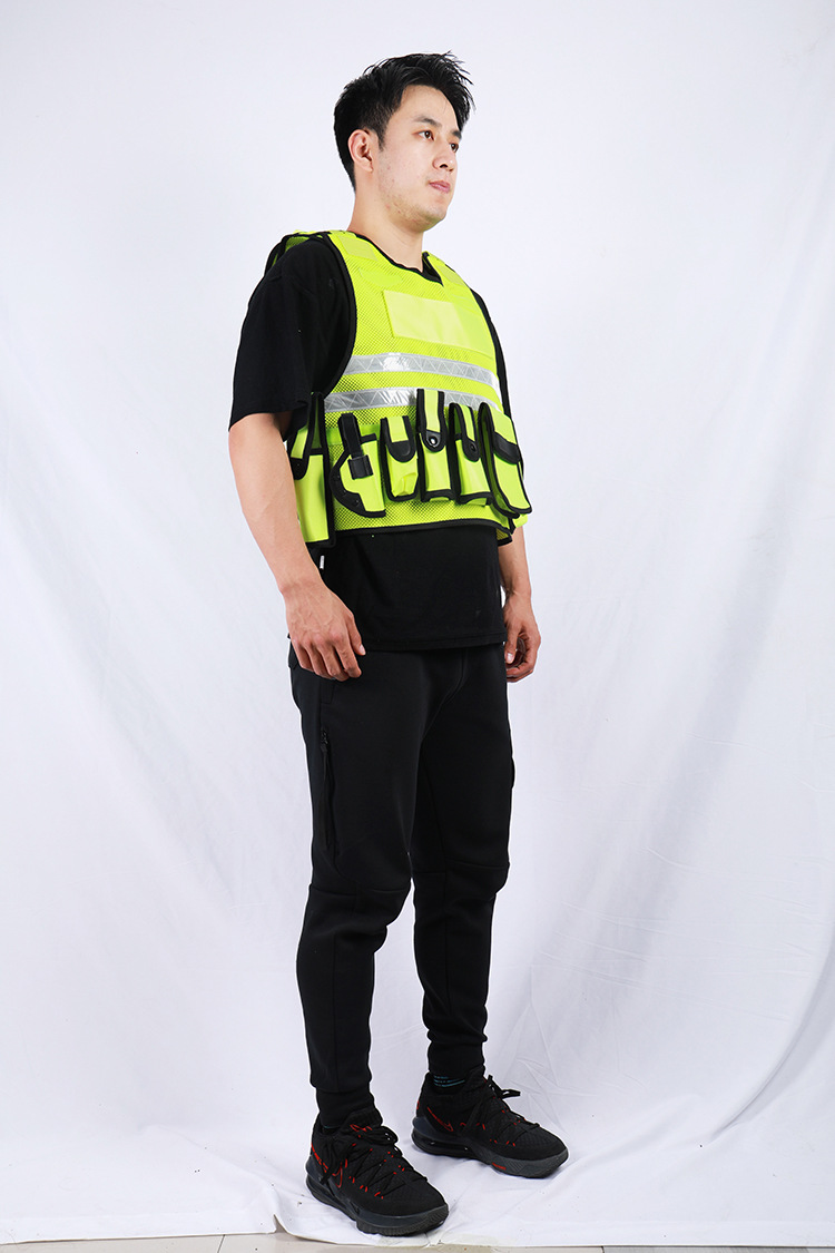 金福反光背心警示式防护马甲外套交通路政执勤八件套反光衣马甲