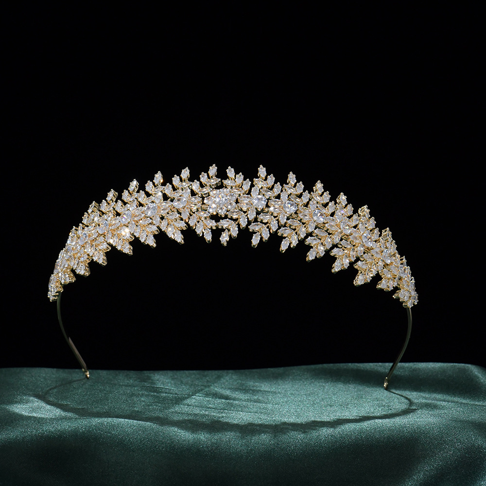 发饰甜美发箍diy百搭舞台演出气质新娘皇冠 闪闪仙女三层水钻爆款