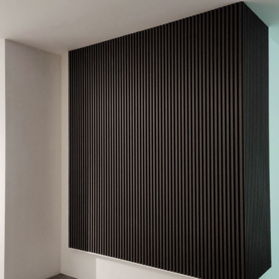 生态木格栅背景墙网红实木格栅护墙板pvc天花吊顶材料木塑板