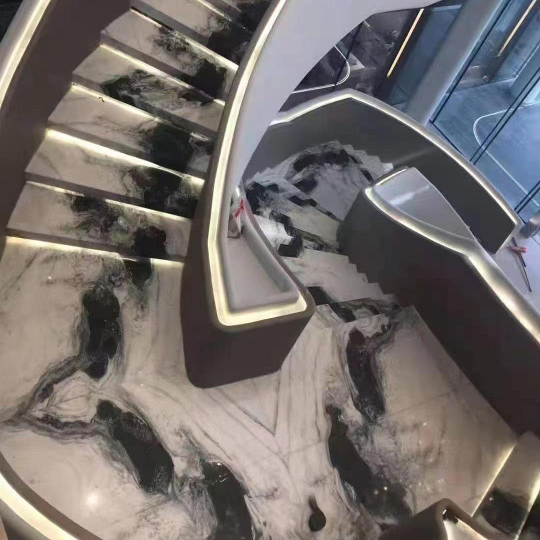 供应熊猫白石材 天然大理石生产加工定制各种规格熊猫白板-报价