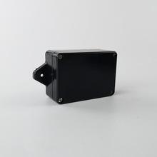 83*58*33mm带耳塑料防水接线盒 黑色小耳分线盒 ABS电气仪表壳体