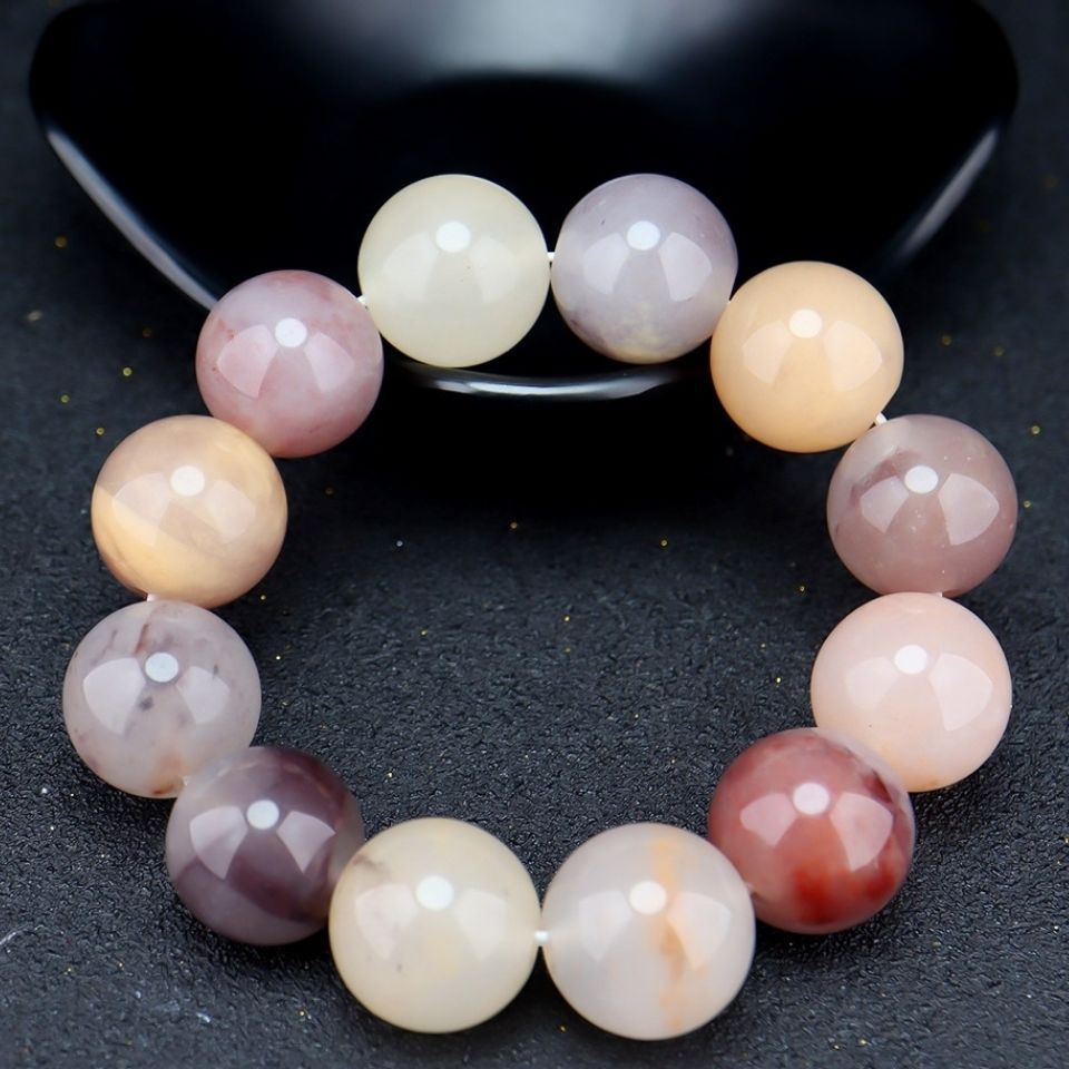 天然新疆金丝玉紫罗兰散珠单圈手串玉石手排手串妈妈项链正品批发