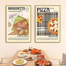 意大利美食餐厅挂画海报宣传欧式简约壁画饭店西餐厅创意个性KT板