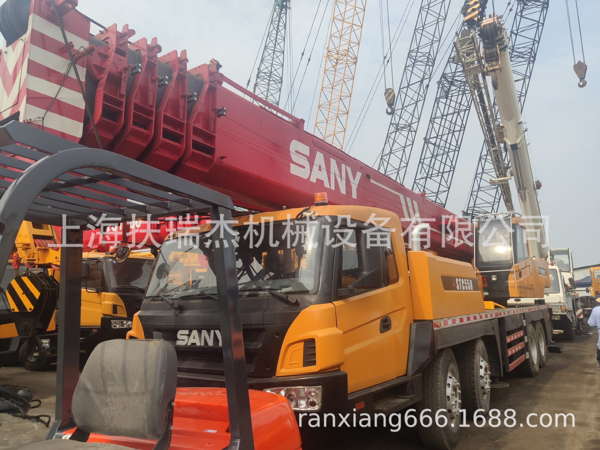 三一55吨二手吊车 sany qy55c stc550 吊机新款起重机