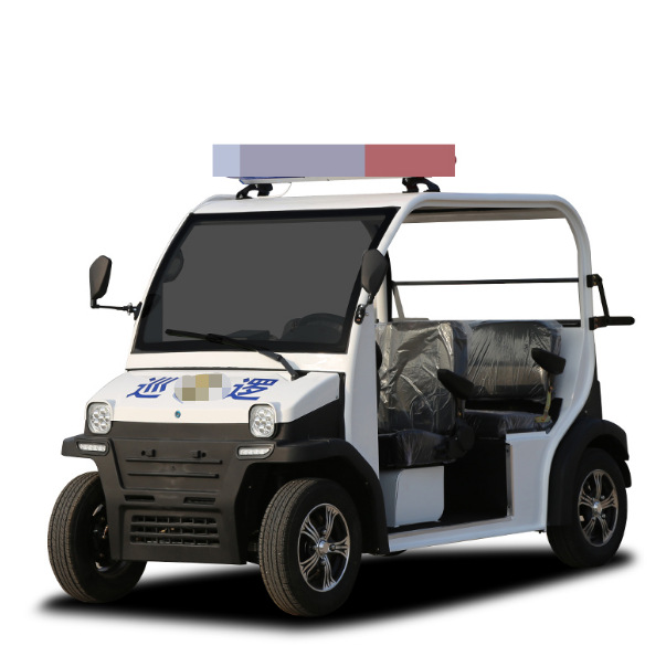 新款铁壳物业小区校园厂区保安电动巡逻车四轮城管治安执法电瓶车